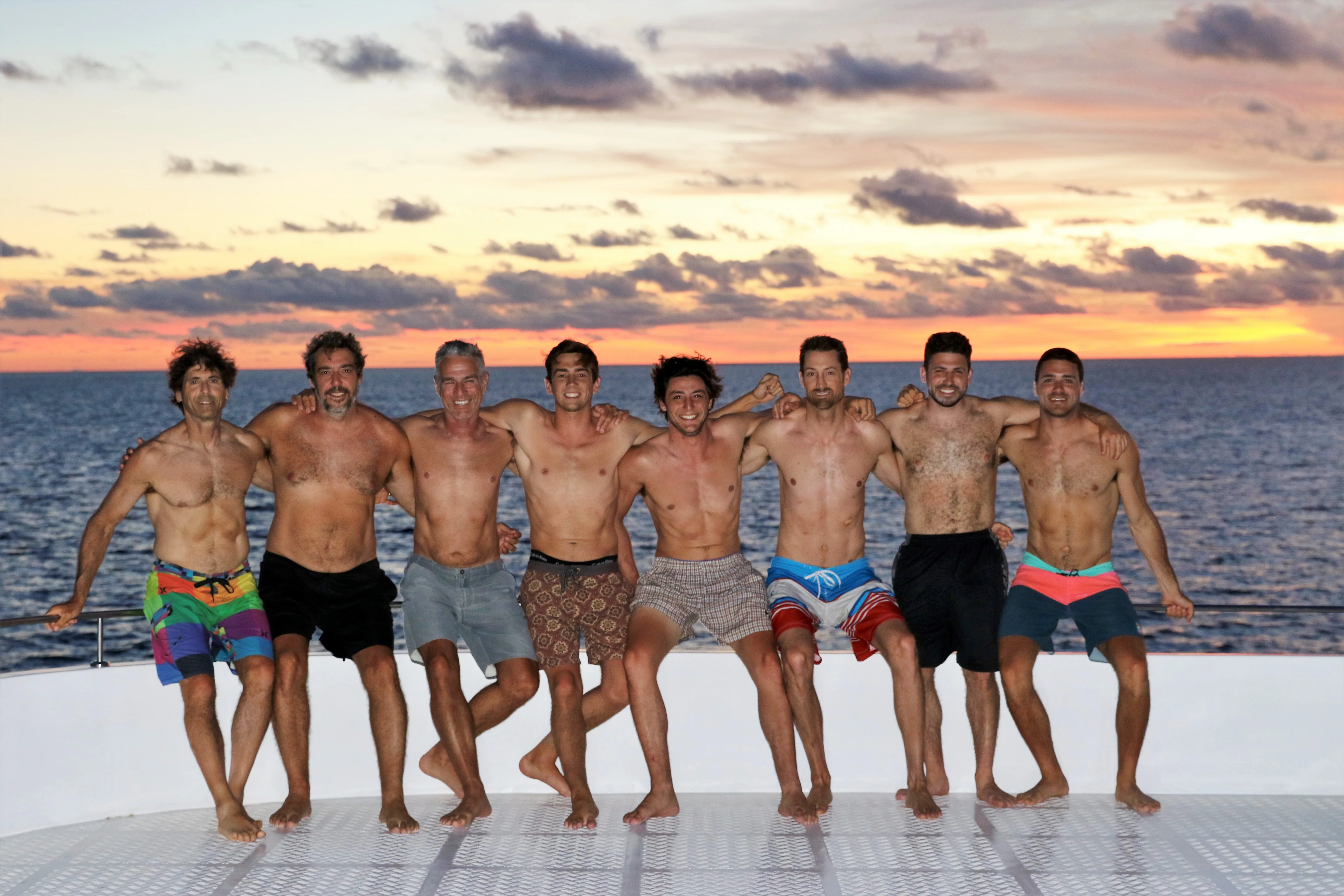 group photo on the deck